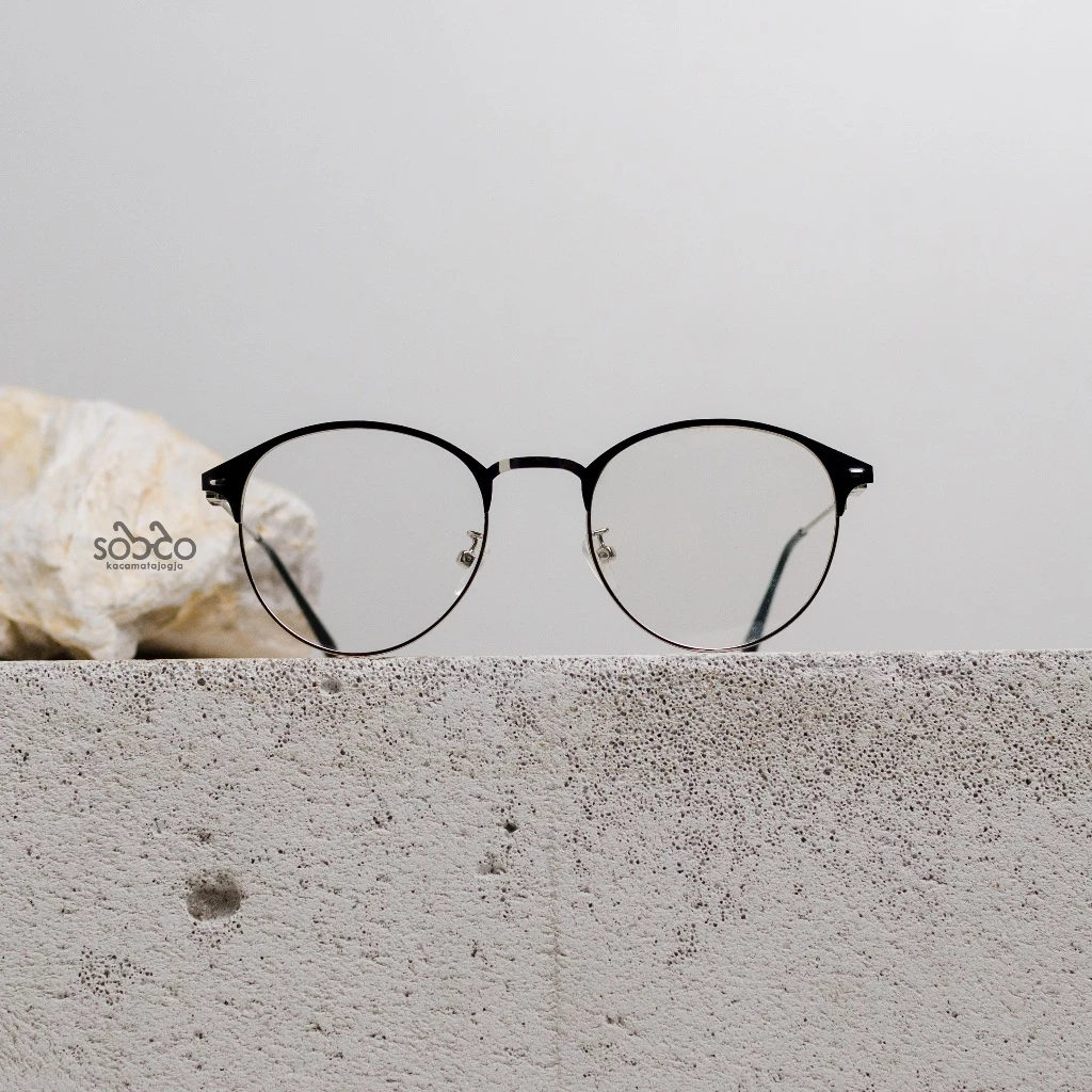 Frame Kacamata Clubmaster Oval AGNI 03 Unisex
