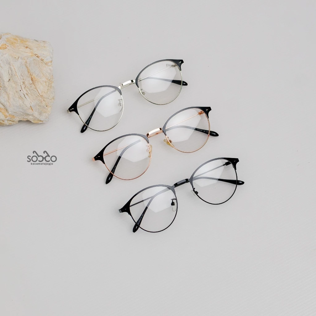 Frame Kacamata Clubmaster Oval AGNI 03 Unisex - Image 4