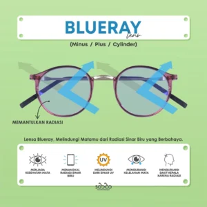 Lensa Blueray Netral hingga Minus 4