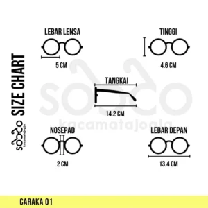 Frame Kacamata Semi Bulat CARAKA 01 Unisex - Image 7