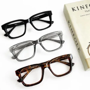 Frame Kacamata Kotak Tebal W14 236 Unisex - Image 3