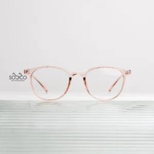 Frame Kacamata Semi Bulat KAMAL 04 – Plastik Solid