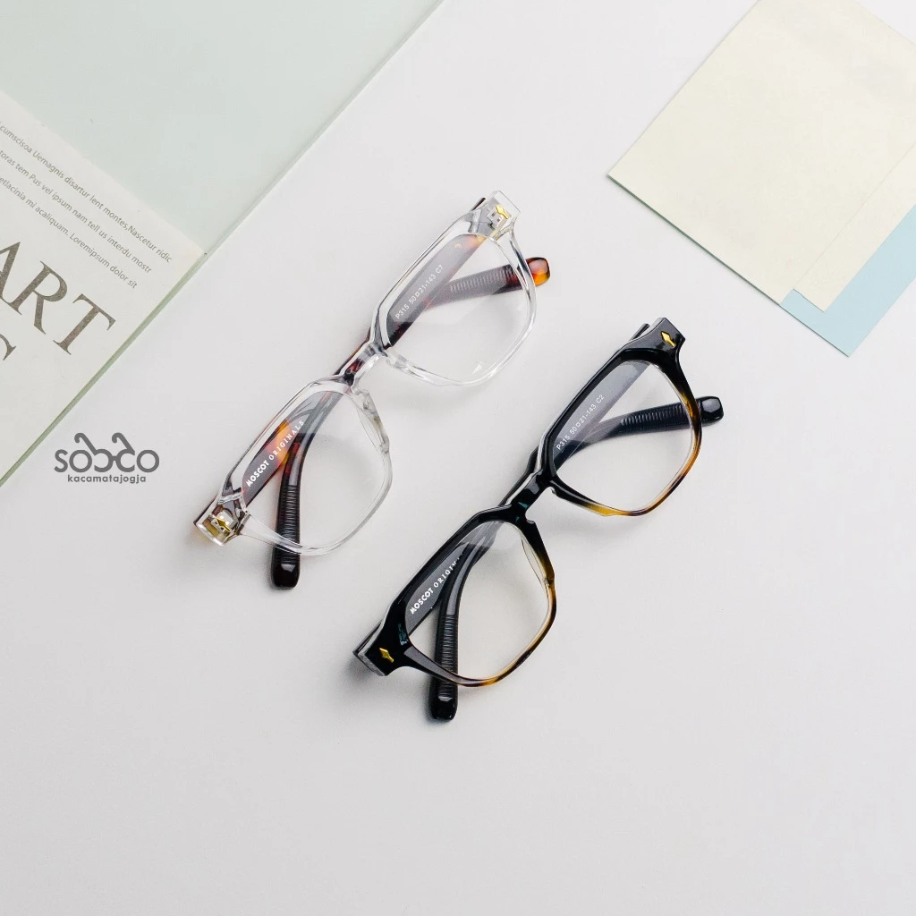 Frame Kacamata Kotak EKSHA 01 Unisex – Atom Solid